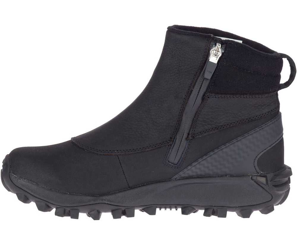 Botas Mujer - Merrell Thermo Kiruna Mid Zip Waterproof - Negras - ZPVC-14903